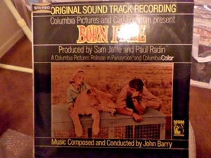 1966 BORN FREE Soundtrack LP Excellent - Picture 1 of 4