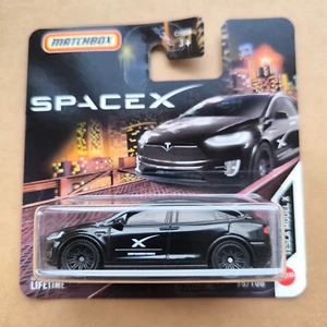 2025 MATCHBOX MBX TESLA MODEL X BLACK SPACE X 75/100 C0859 - Picture 1 of 1