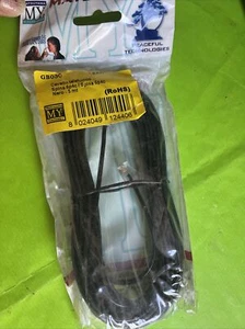 CAVO PROLUNGA TELEFONICO 5 METRI TELEFONO 6P4C CAVETTO SPINA NERO - Imagen 1 de 3
