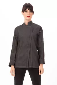 Chef Works Womens Gramercy Denim Chef Coat (EXWDZ002) - Picture 1 of 2