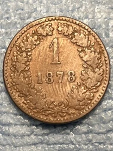 Austria - 1 Kreuzer 1878 - Pd - Picture 1 of 2