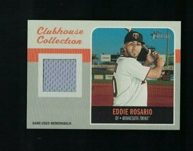2019 Eddie Rosario Topps Heritage Clubhouse Collection Game Used Relic #CCR-ER - Image 1 of 1