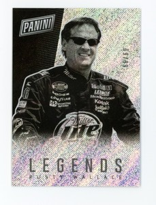 2017 Panini National NASCAR RUSTY WALLACE Rare RAIN PRIZM PARALLEL #/99 #LEG27