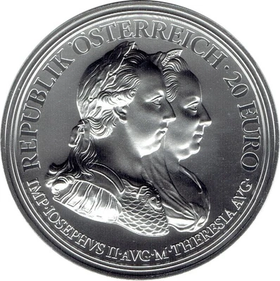  2018 ÁUSTRIA 20 EUROS MARIA THERESA (PRUDÊNCIA E REFORMA) - Imagem 1 de 2