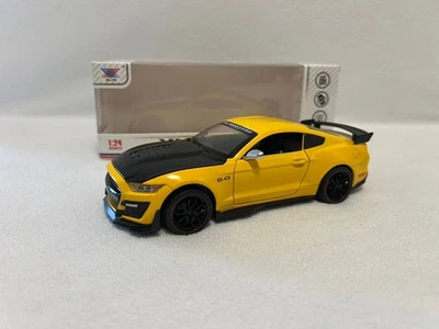1:24 Scale Model For Ford Mustang Shelby GT500 Alloy Sports Car Diecasts Metal - Image 1 of 4