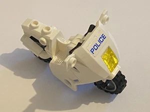 LEGO White Motorcycle City Black Chassis Long Fairing Mounts Ref 52035c02 - Picture 1 of 1
