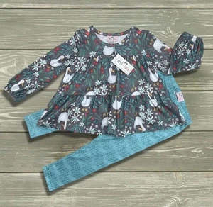 10-12 Pete And Lucy Duck Duck Goose Pant Set NWT - Picture 1 of 1