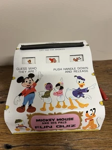 1970 VINTAGE ~MICKEY MOUSE And HIS PALS~ FUN QUIZ~ TIN TOY GAME~ WOLVERINE - Picture 1 of 10