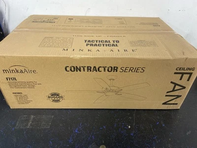 Ventilador de techo MINKA-AIRE F717L-WHF Kelvyn 52" con luz LED, acabado plano blanco Foto 1 de 4