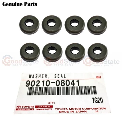 Genuine LandCruiser 105 Series 1HZ Intake Manifold Rubber Seal Washer x8 - Image 1 of 3