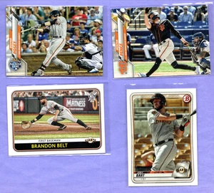 2020 Lot 4 San Francisco Giants Posey, Gürtel, Pence, Bart - Bild 1 von 6