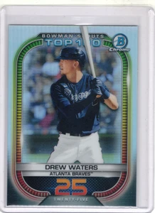 2021 Bowman - Bowman Scouts Top 100 Drew Waters #BTP-25 - Picture 1 of 2