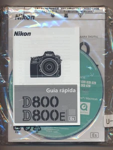 Original Nikon D800 User Manual + Quick Guide in Spanish Instruction Operator - Picture 1 of 1