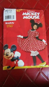 DISNEY Vintage UNCUT Simplicity MINNIE MOUSE COSTUME Sewing PATTERN #0613 - 2000 - Picture 1 of 2
