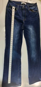 Wachsjeans Sustainable Denim Dark Wash Schlagjeans Größe 11/30 - Bild 1 von 14