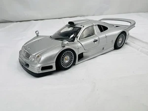 Maisto Mercedes-Benz CLK-GTR 1/26 Scale Diecast Silver MODEL CAR - Picture 1 of 10