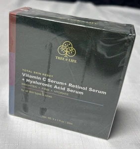 Tree of Life Total Skin Reset Vitamin C/Retinol/Hyaluronic Acid Serum 3 x 30mL - Picture 1 of 5