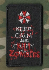 ISAF CJSOTF-A ANA COMMANDOS MARSOC SEAL SAS KEEP CALM vêlkrö PATCH: KILL ZOMBIES - Picture 1 of 13