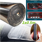 1x0.5m Car Heat Shield Insulation Sound Deadener Mat Firewall Aluminum Foil 10mm