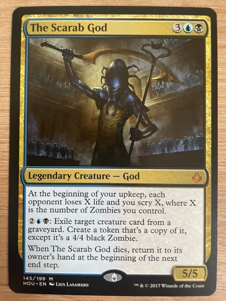 The Scarab God Magic Karte MtG NM Die Skarabäen-Gottheit Gott Legende Mythic - Bild 1 von 1