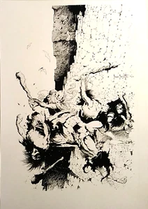 FRAZETTA WSF 29 "BUCK ROGERS" PHOTOSTAT, 10x15" O.O.A.K FROM 1954 ORIGINAL, MINT - Picture 1 of 2
