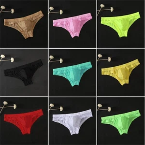 Herren Niedrig Sexy Stretchig Bikini Tanga Beutel Unterwäsche Slip Größe M ~ 2XL - Bild 1 von 21