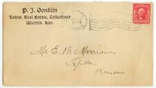 1905 Wichita Kansas P J Gonklin Loans, Real Estate, Collections