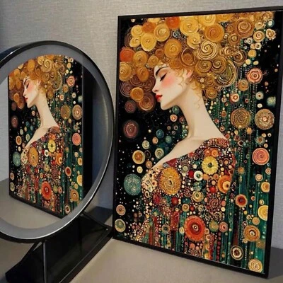 Arte de pared en lienzo MUJER CON PELO ROJO por GUSTAV KLIMT 12 x 16 sin marco 540 Foto 1 de 3