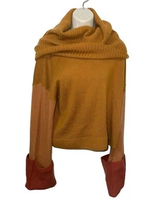 NADAAM Women's Large Wool & Cashmere Cowlneck Sweater in Caramel $395 ***READ*** - Picture 1 of 10