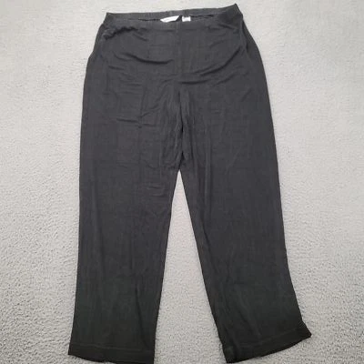 Laura Ashley Pants Womens Small Black Stretch Elastic Waist High Rise Casual - Image 1 of 4