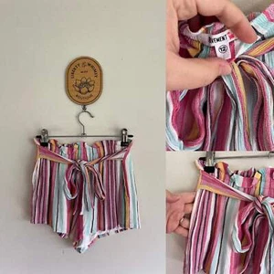 Pavement lined stripe shorts Sz 12 (small fit) as new - Picture 1 of 1