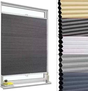 Wabenplissee ohne Bohren Klemmfix Verdunkelung Thermo Faltrollo Jalousie Fenster - Bild 1 von 14