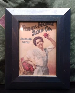 Framed Ferry-Morse Seed company advertisment picture  - Picture 1 of 7