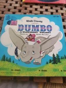 Dumbo L'éléphant Volant Livre Avec 45 Tours Disney - Imagen 1 de 6