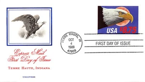 2394 $8.75 Express Mail Uncovers cachet in red and blue, unaddressed. [265815] - Picture 1 of 1