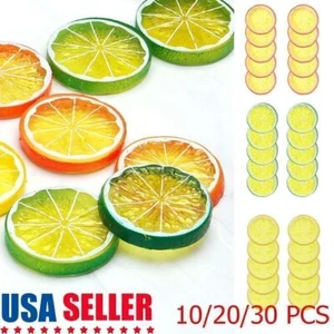 10/20/30X Fake Lemon Slice Artificial Fruit Simulation Home Kitchen Party Decor - Picture 1 of 15
