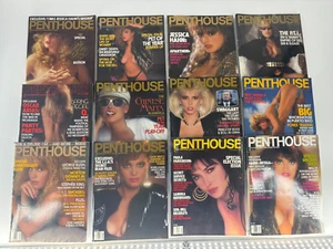 Penthouse Magazine 1988 Complete Year Lot • 12 Issues + Poster 🔥 - Imagen 1 de 8