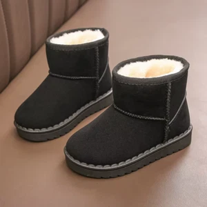 Childrens Ugg Boots size 34 or 22cm long or 2 years Fleece Round Type Strong - Picture 1 of 4