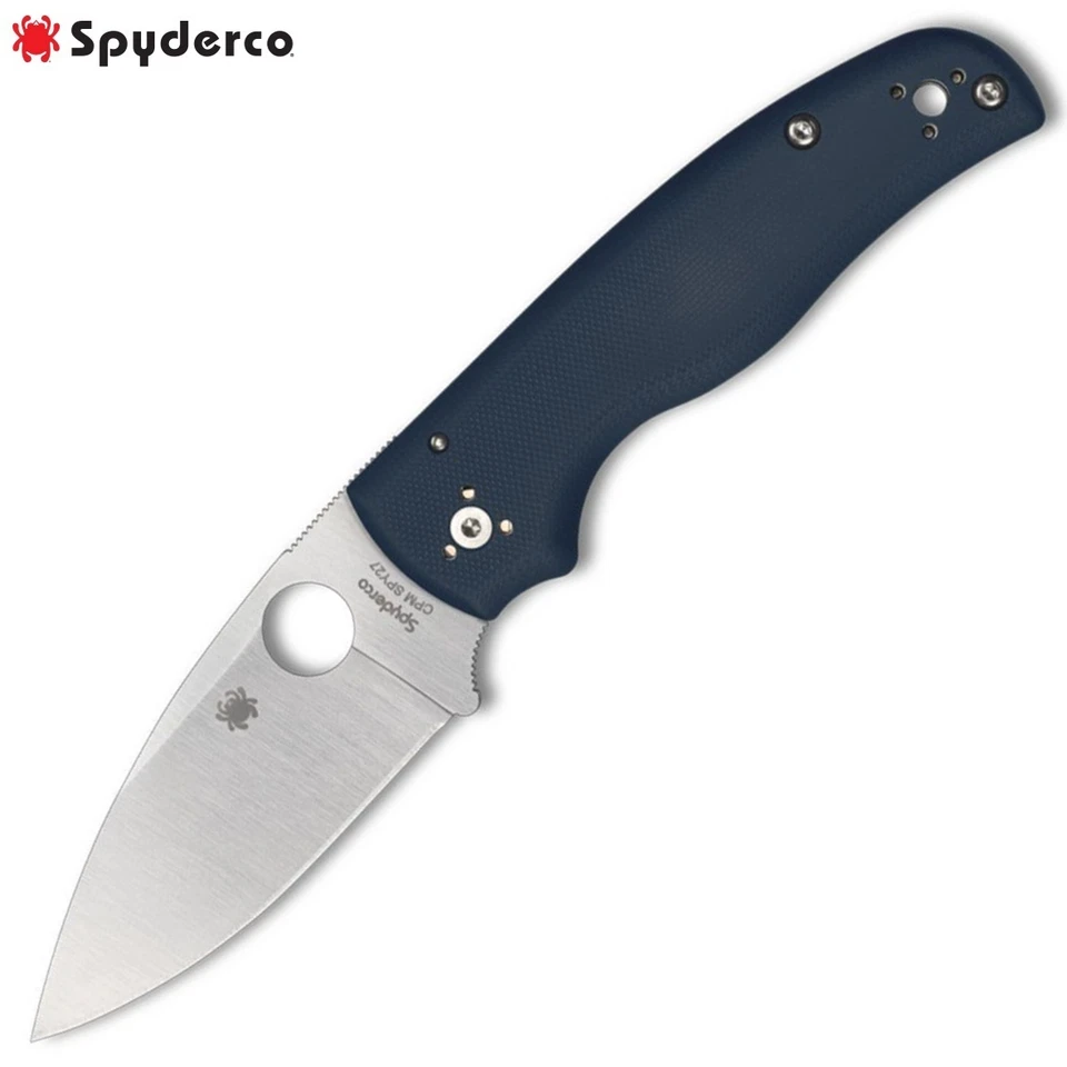 Spyderco Shaman Cobalt Blue G-10 CPM SPY27 SPC229GPCBL