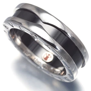 Auth BVLGARI Ring B.Zero1 Save the Children EU54 925 Sterling Silver/Ceramic - Picture 1 of 5