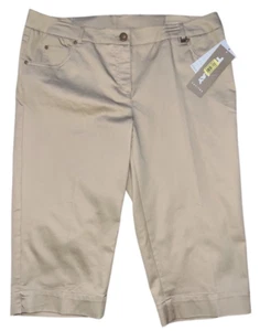 Tan Jay Nuevo con etiquetas Mujer Pequeña Talla 12P Caqui Capris Recortado - Imagen 1 de 2