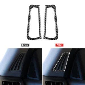 2Pcs Carbon Fiber Demist Air Vent Outlet Cover Trim For Infiniti G37 2010-2013 - Picture 1 of 12