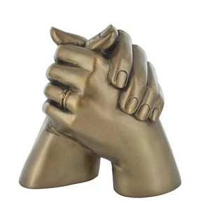 Escultura de bronce fundido en frío manos de matrimonio, regalo de aniversario - Imagen 1 de 7