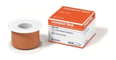 Leukoplast Sleek Waterproof Adhesive Surgical Tape 2.5 cm x 3m