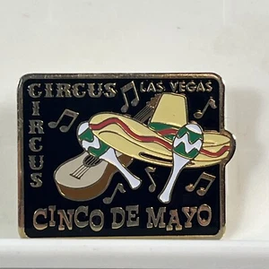 Circus Las Vegas Nevada Cinco De Mayo Hat Tie Pin Guitar Sombrero Shakers - Picture 1 of 6
