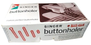  Vintage Singer® Nähmaschine Knopfloch Teil Komplett Extra Vorlagen - Bild 1 von 9