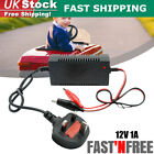 12V 1000mA Battery Charger Adapter For Electric Kids Ride on Car Bike Toy 5-10ah