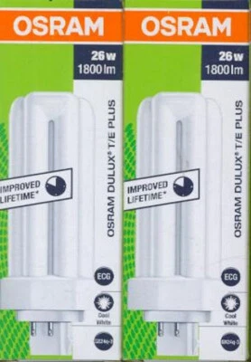 2 Osram Kompaktleuchtstofflampe Dulux TE GX24q 13W 18W 26W 32W 42W 827 830 840 - Bild 1 von 2