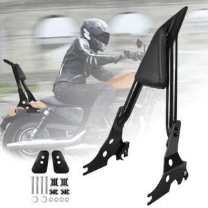 Rear Passenger Sissy Bar Backrest Detachable For Harley Sportster XL 883 1200 - Picture 1 of 7