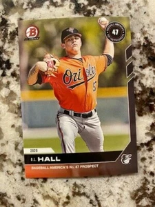 2020 BOWMAN NEXT TOP 100 PROSPECTS WAVE 2 CARD ORIOLES DL HALL #T27 - Picture 1 of 1